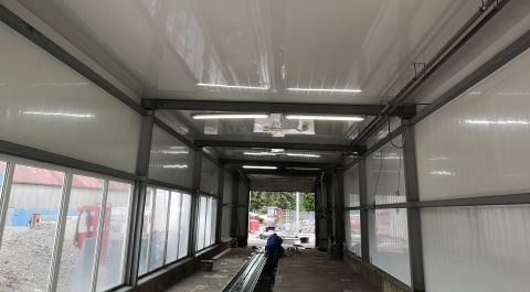 Innenausbau einer Halle