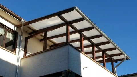 Balkon-Dachaufbau